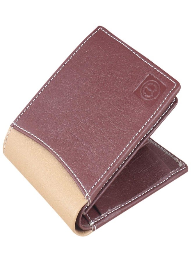 TnW Leatherite Wallet for Men with Multiple Card Slots (Brown) - Image 1